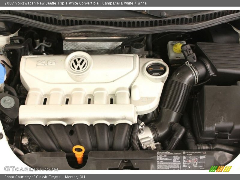  2007 New Beetle Triple White Convertible Engine - 2.5 Liter DOHC 20 Valve 5 Cylinder