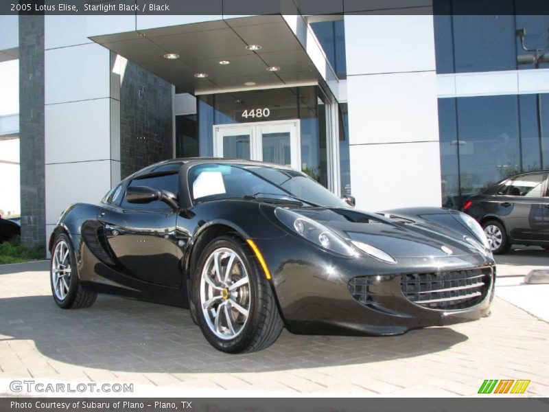 Starlight Black / Black 2005 Lotus Elise