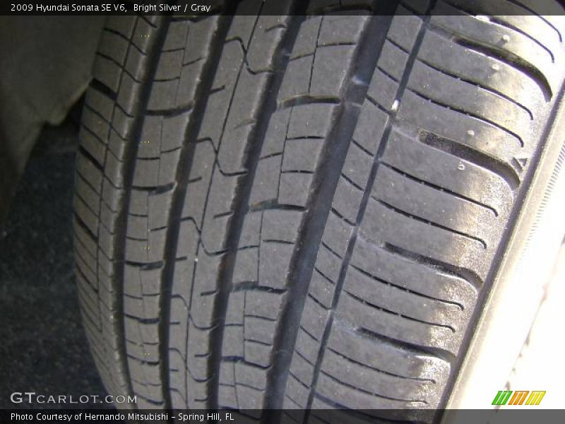 Bright Silver / Gray 2009 Hyundai Sonata SE V6