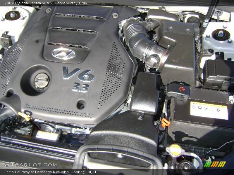 Bright Silver / Gray 2009 Hyundai Sonata SE V6