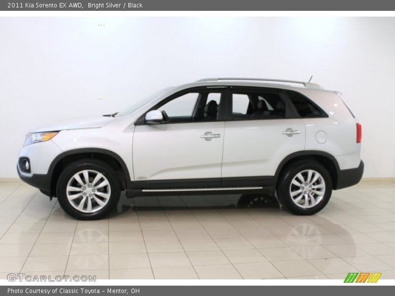 Bright Silver / Black 2011 Kia Sorento EX AWD