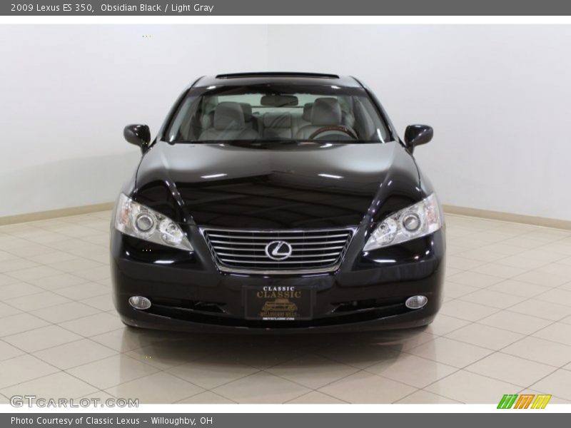 Obsidian Black / Light Gray 2009 Lexus ES 350