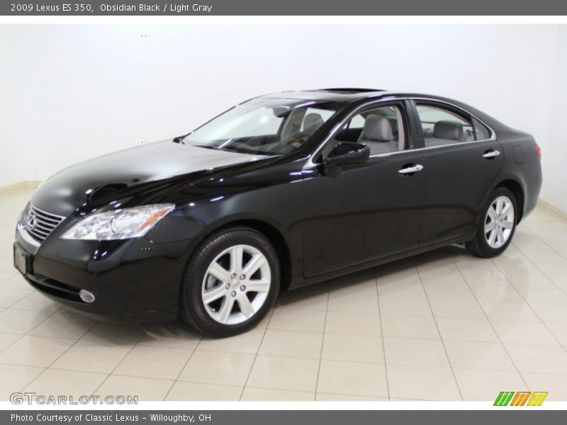 Obsidian Black / Light Gray 2009 Lexus ES 350