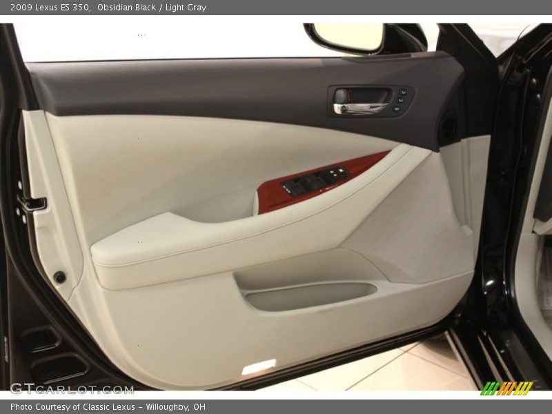 Obsidian Black / Light Gray 2009 Lexus ES 350