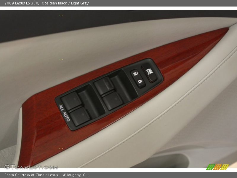 Obsidian Black / Light Gray 2009 Lexus ES 350