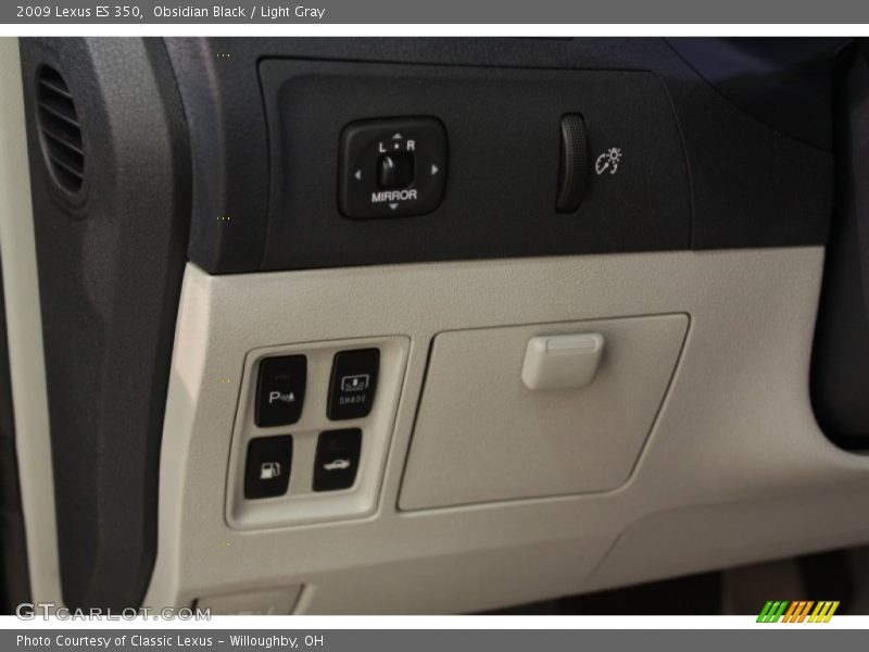 Obsidian Black / Light Gray 2009 Lexus ES 350