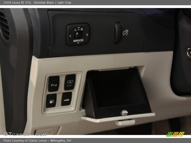 Obsidian Black / Light Gray 2009 Lexus ES 350