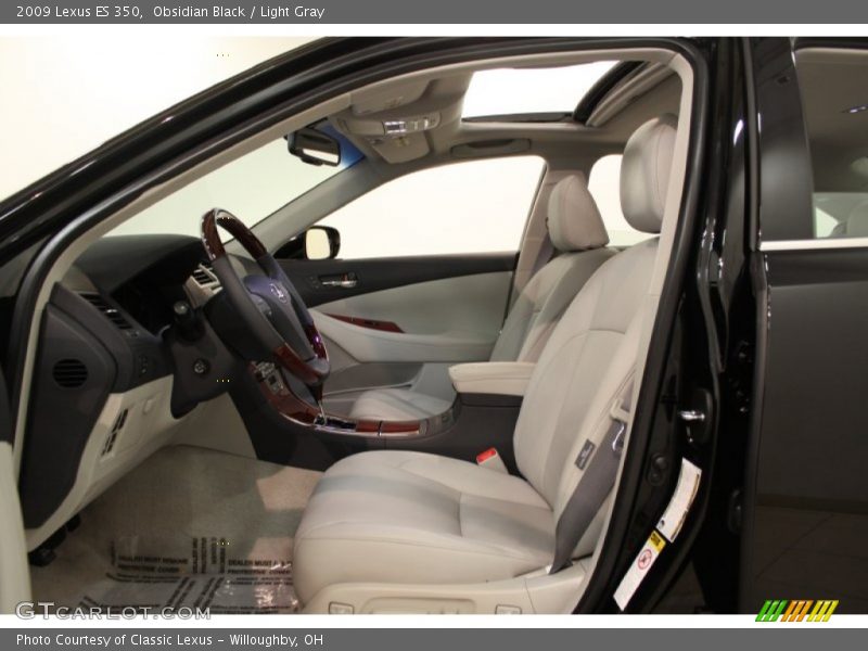 Obsidian Black / Light Gray 2009 Lexus ES 350