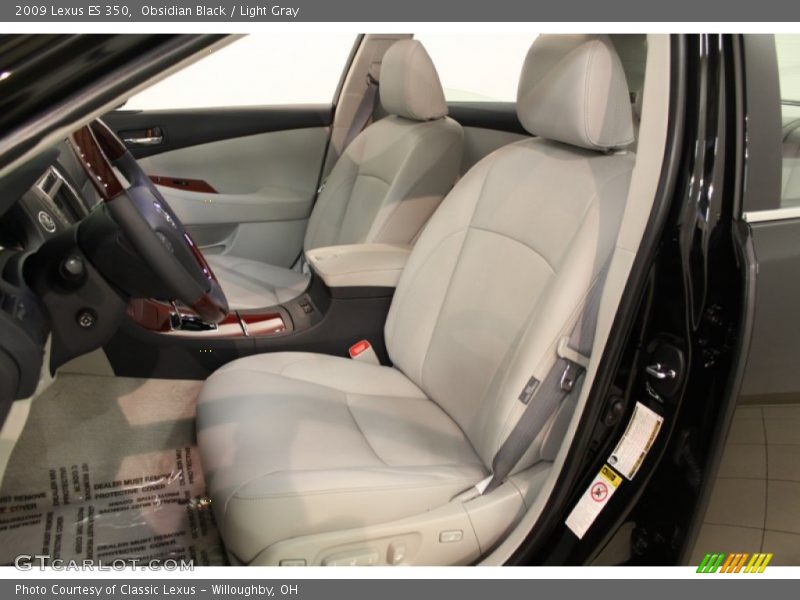 Obsidian Black / Light Gray 2009 Lexus ES 350