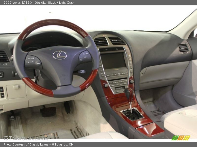 Obsidian Black / Light Gray 2009 Lexus ES 350