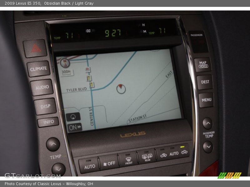 Obsidian Black / Light Gray 2009 Lexus ES 350