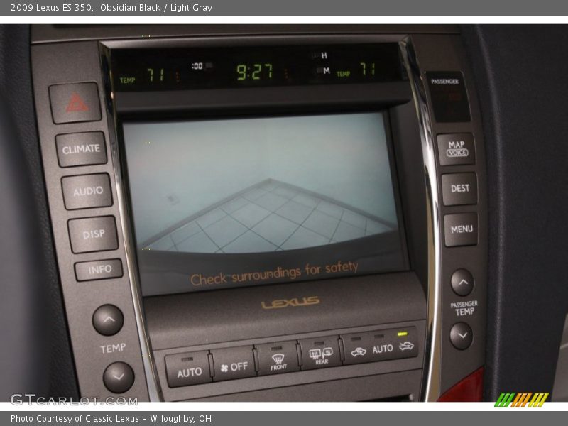 Obsidian Black / Light Gray 2009 Lexus ES 350