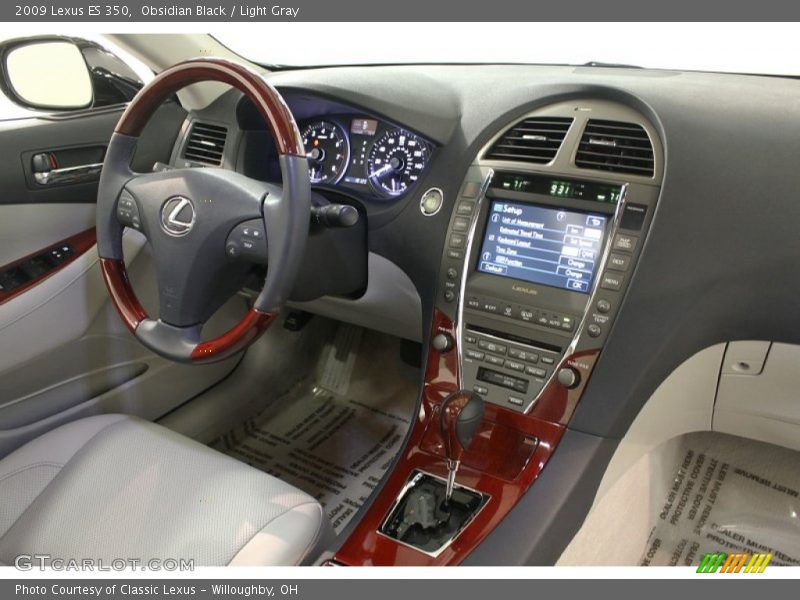Obsidian Black / Light Gray 2009 Lexus ES 350