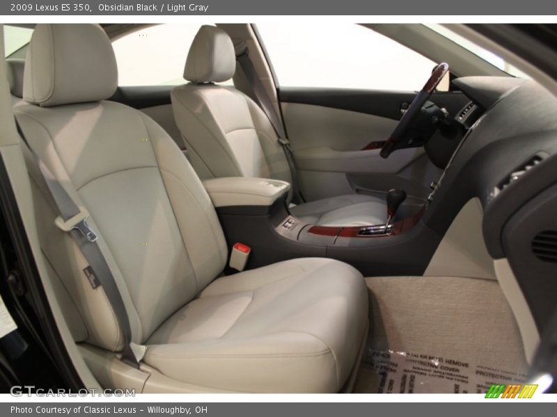 Obsidian Black / Light Gray 2009 Lexus ES 350