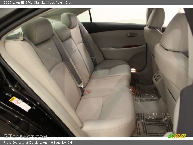 Obsidian Black / Light Gray 2009 Lexus ES 350