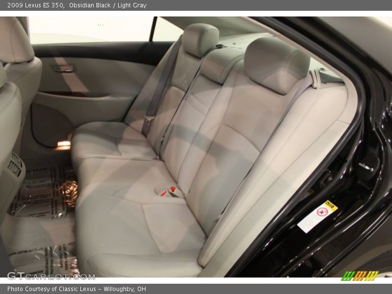 Obsidian Black / Light Gray 2009 Lexus ES 350
