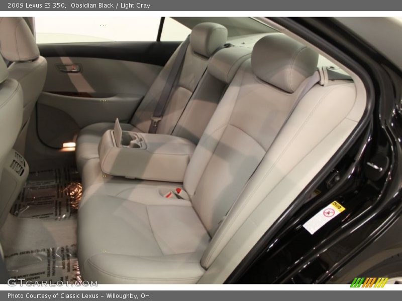 Obsidian Black / Light Gray 2009 Lexus ES 350