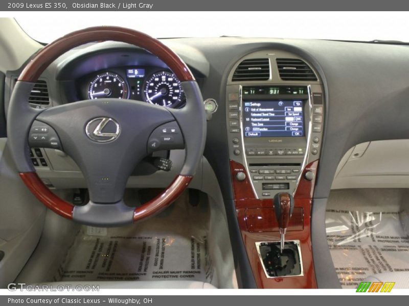 Obsidian Black / Light Gray 2009 Lexus ES 350