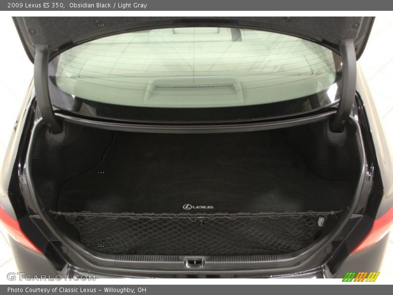 Obsidian Black / Light Gray 2009 Lexus ES 350