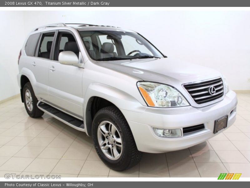 Titanium Silver Metallic / Dark Gray 2008 Lexus GX 470