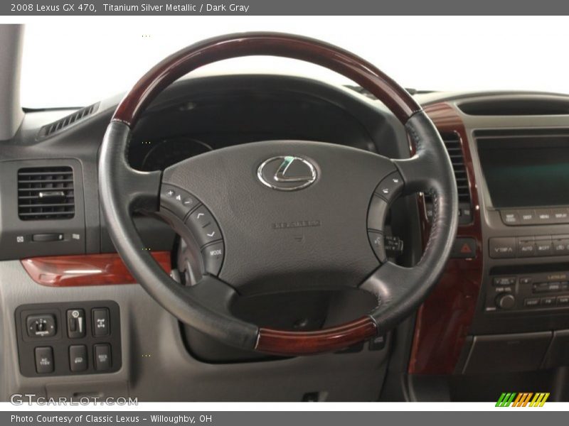 Titanium Silver Metallic / Dark Gray 2008 Lexus GX 470