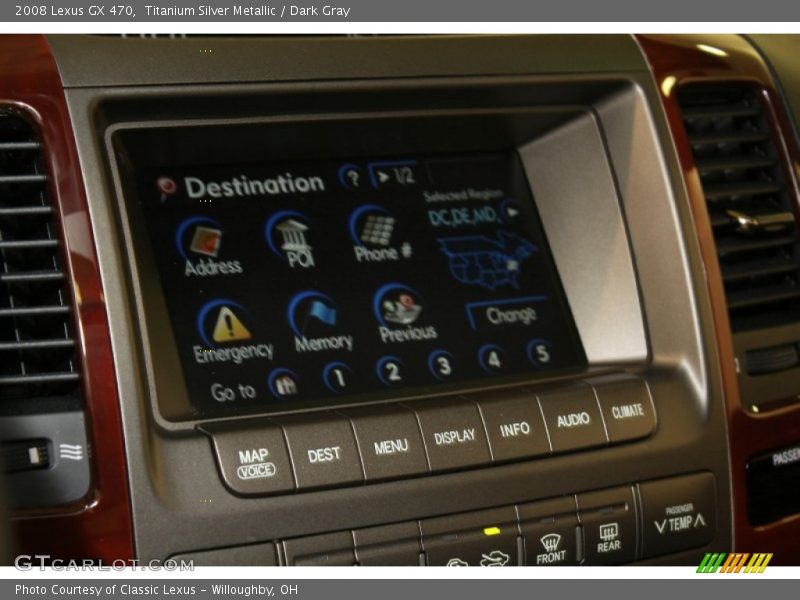 Titanium Silver Metallic / Dark Gray 2008 Lexus GX 470
