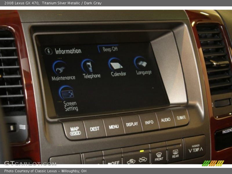 Titanium Silver Metallic / Dark Gray 2008 Lexus GX 470