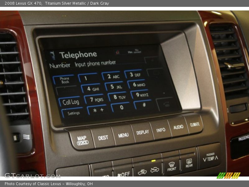 Titanium Silver Metallic / Dark Gray 2008 Lexus GX 470