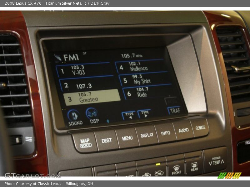 Titanium Silver Metallic / Dark Gray 2008 Lexus GX 470