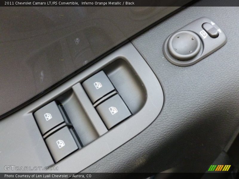Inferno Orange Metallic / Black 2011 Chevrolet Camaro LT/RS Convertible
