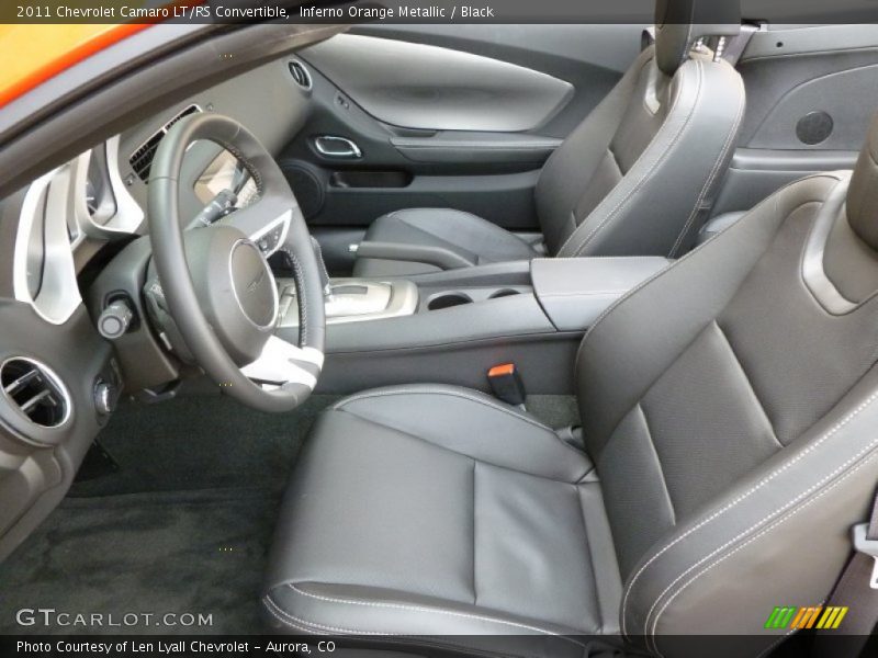 Inferno Orange Metallic / Black 2011 Chevrolet Camaro LT/RS Convertible