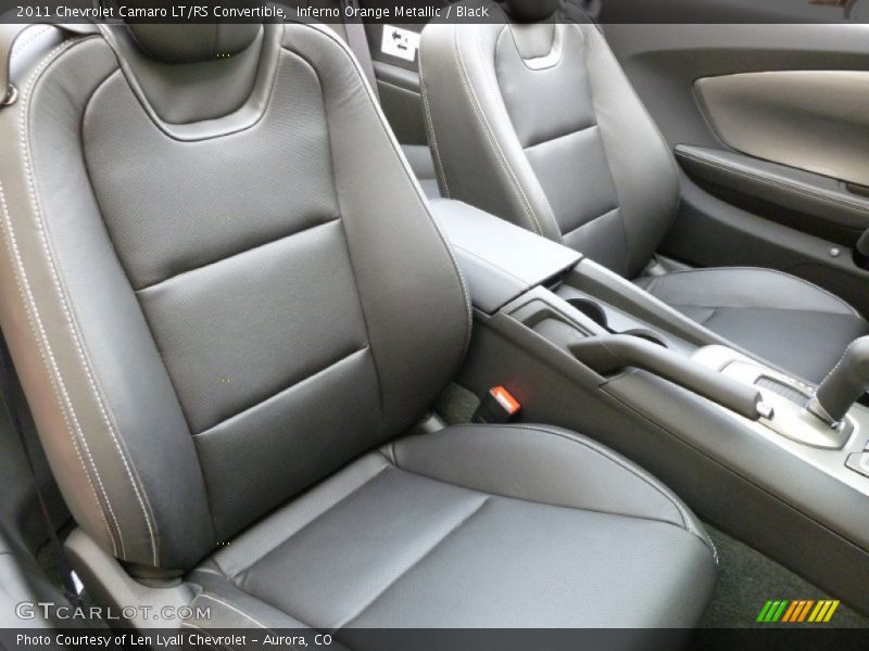 Inferno Orange Metallic / Black 2011 Chevrolet Camaro LT/RS Convertible
