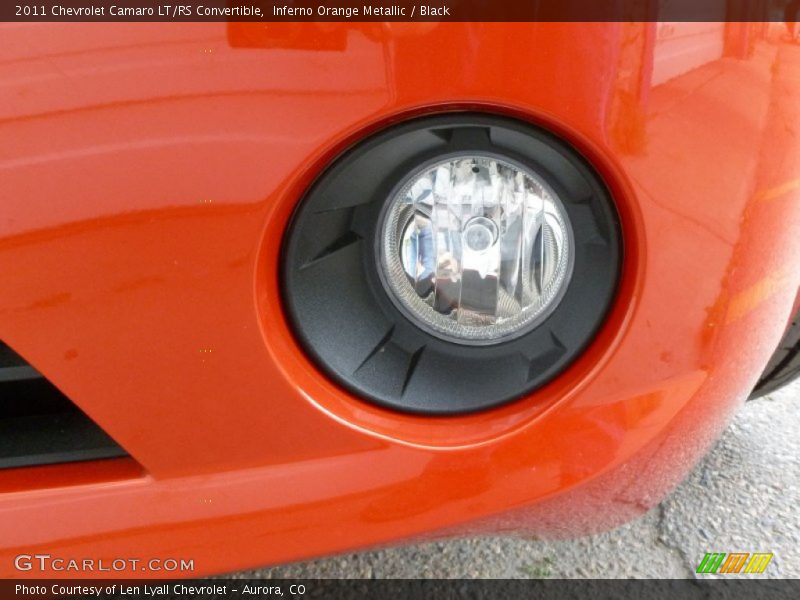 Inferno Orange Metallic / Black 2011 Chevrolet Camaro LT/RS Convertible