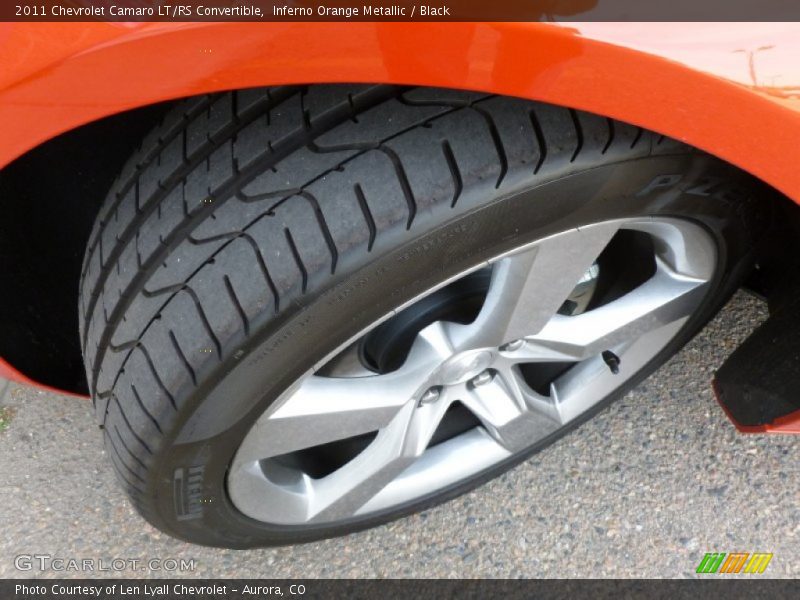 Inferno Orange Metallic / Black 2011 Chevrolet Camaro LT/RS Convertible