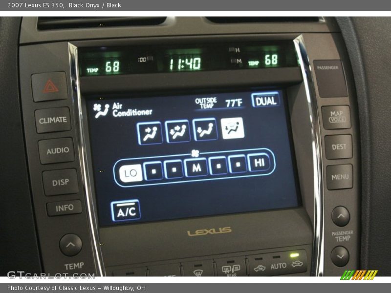 Black Onyx / Black 2007 Lexus ES 350