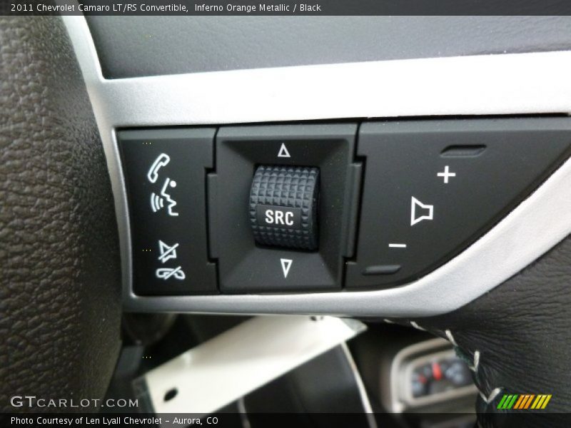 Inferno Orange Metallic / Black 2011 Chevrolet Camaro LT/RS Convertible