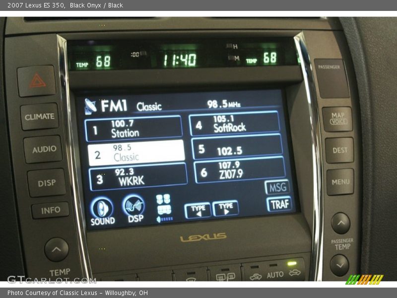 Black Onyx / Black 2007 Lexus ES 350