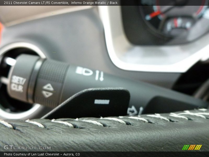 Inferno Orange Metallic / Black 2011 Chevrolet Camaro LT/RS Convertible