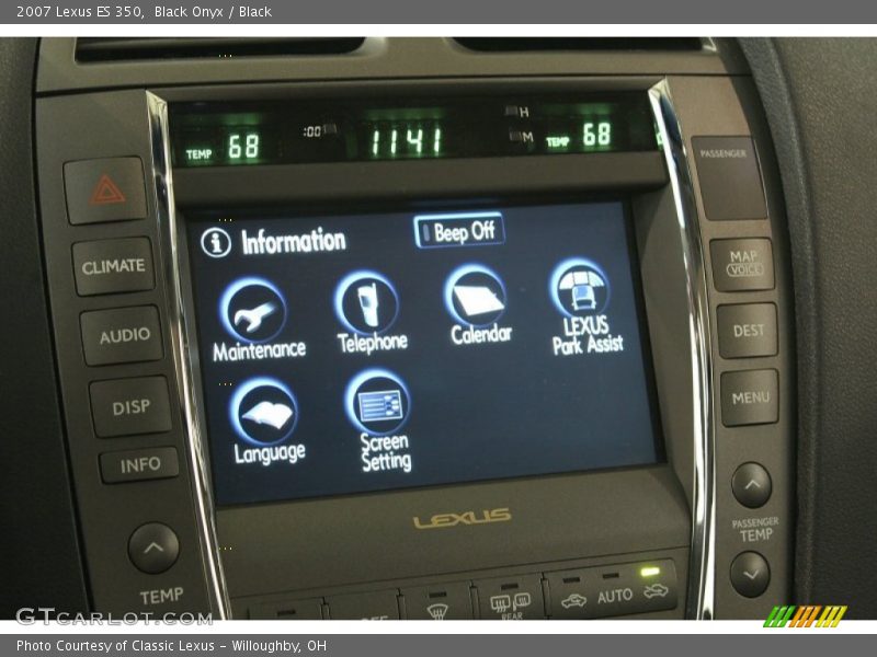 Black Onyx / Black 2007 Lexus ES 350
