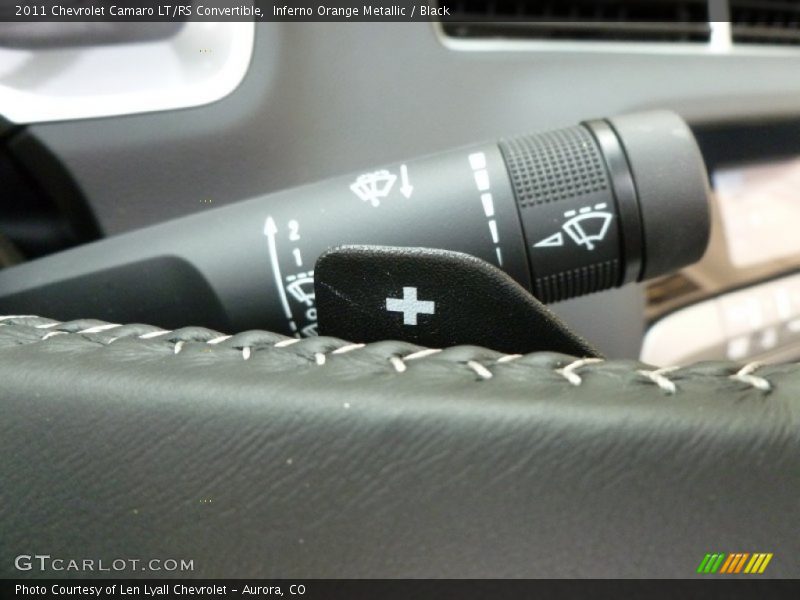 Inferno Orange Metallic / Black 2011 Chevrolet Camaro LT/RS Convertible