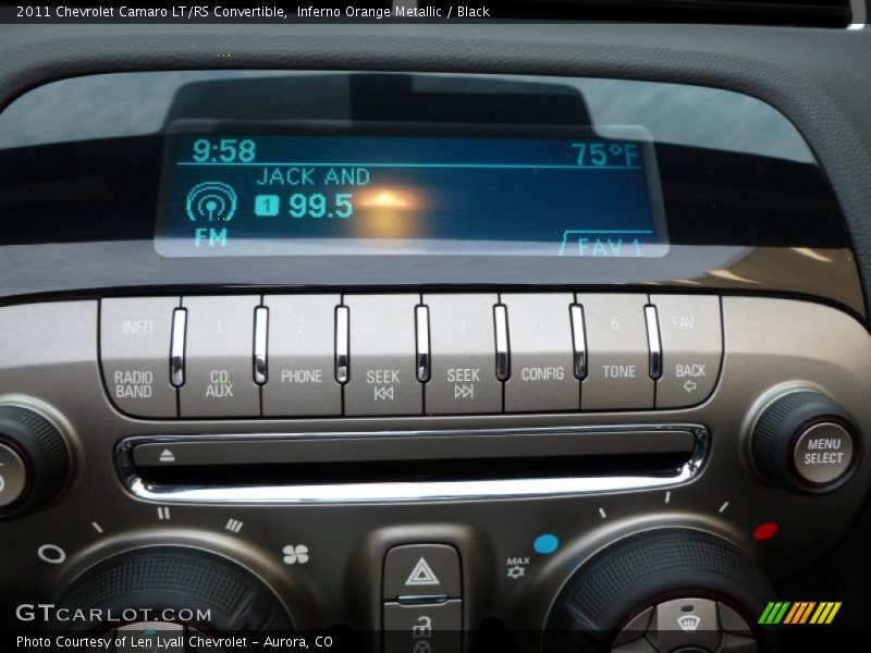 Inferno Orange Metallic / Black 2011 Chevrolet Camaro LT/RS Convertible