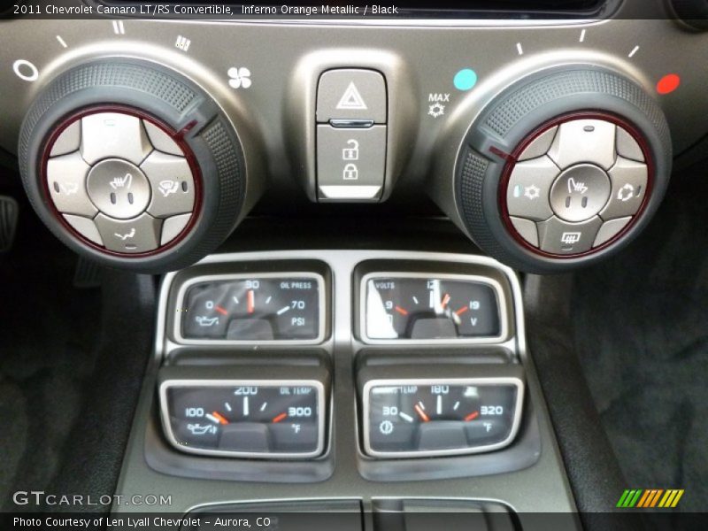 Inferno Orange Metallic / Black 2011 Chevrolet Camaro LT/RS Convertible