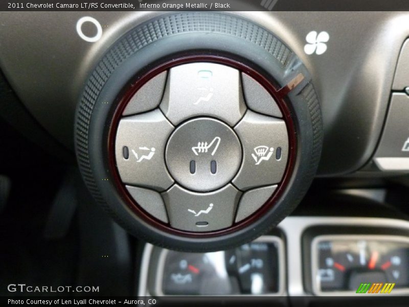 Inferno Orange Metallic / Black 2011 Chevrolet Camaro LT/RS Convertible