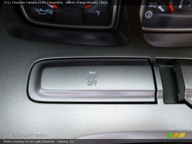 Inferno Orange Metallic / Black 2011 Chevrolet Camaro LT/RS Convertible
