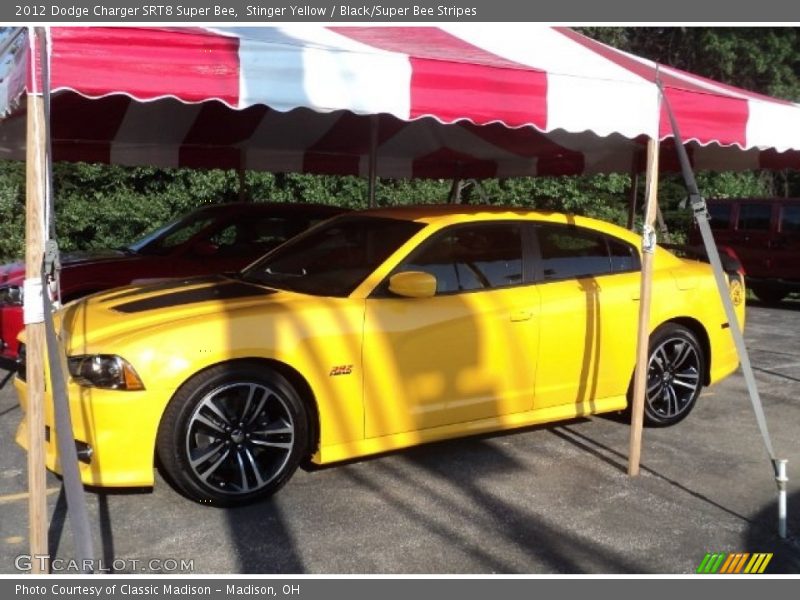 Stinger Yellow / Black/Super Bee Stripes 2012 Dodge Charger SRT8 Super Bee