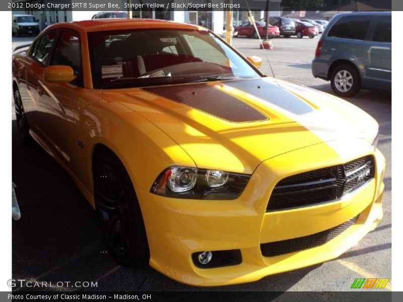 Stinger Yellow / Black/Super Bee Stripes 2012 Dodge Charger SRT8 Super Bee