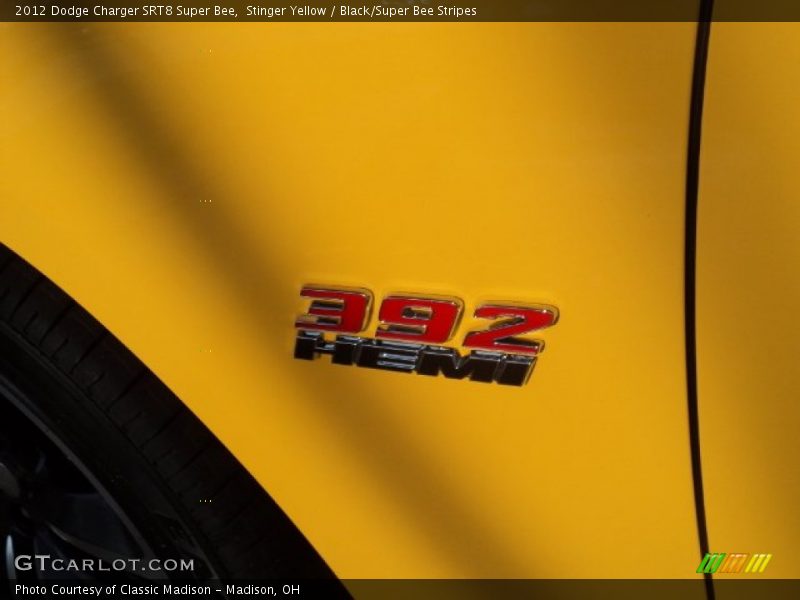 Stinger Yellow / Black/Super Bee Stripes 2012 Dodge Charger SRT8 Super Bee