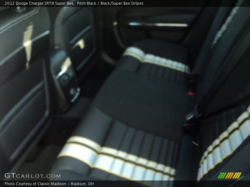 Pitch Black / Black/Super Bee Stripes 2012 Dodge Charger SRT8 Super Bee