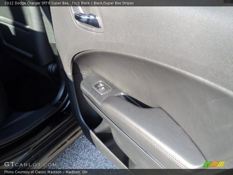 Pitch Black / Black/Super Bee Stripes 2012 Dodge Charger SRT8 Super Bee