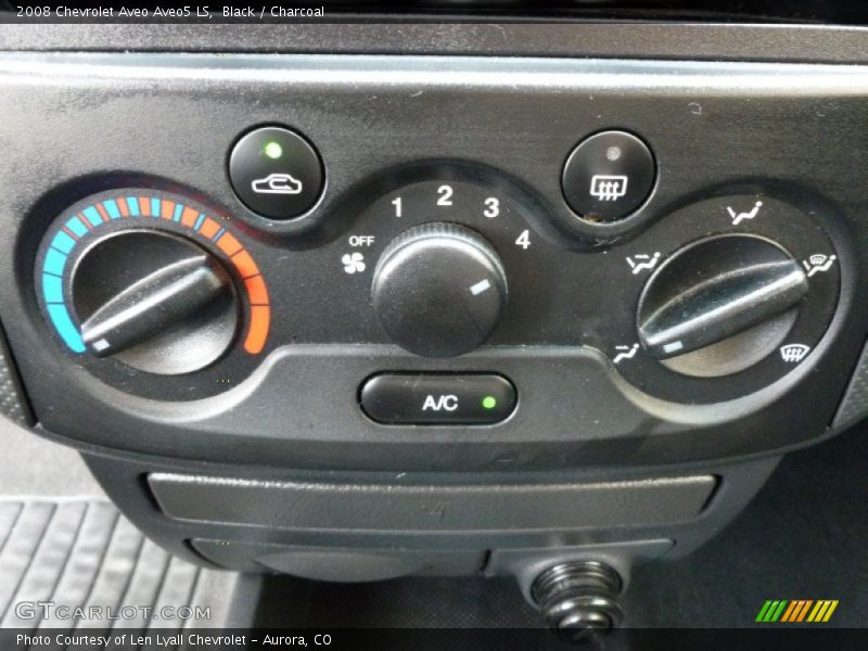 Black / Charcoal 2008 Chevrolet Aveo Aveo5 LS